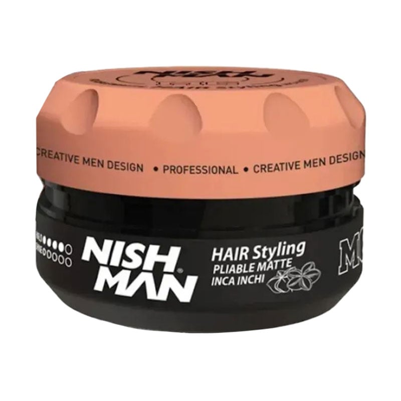 Матова помада для укладання волосся Nishman М6 Hair Styling Fibre Cream Pomade, 100 мл